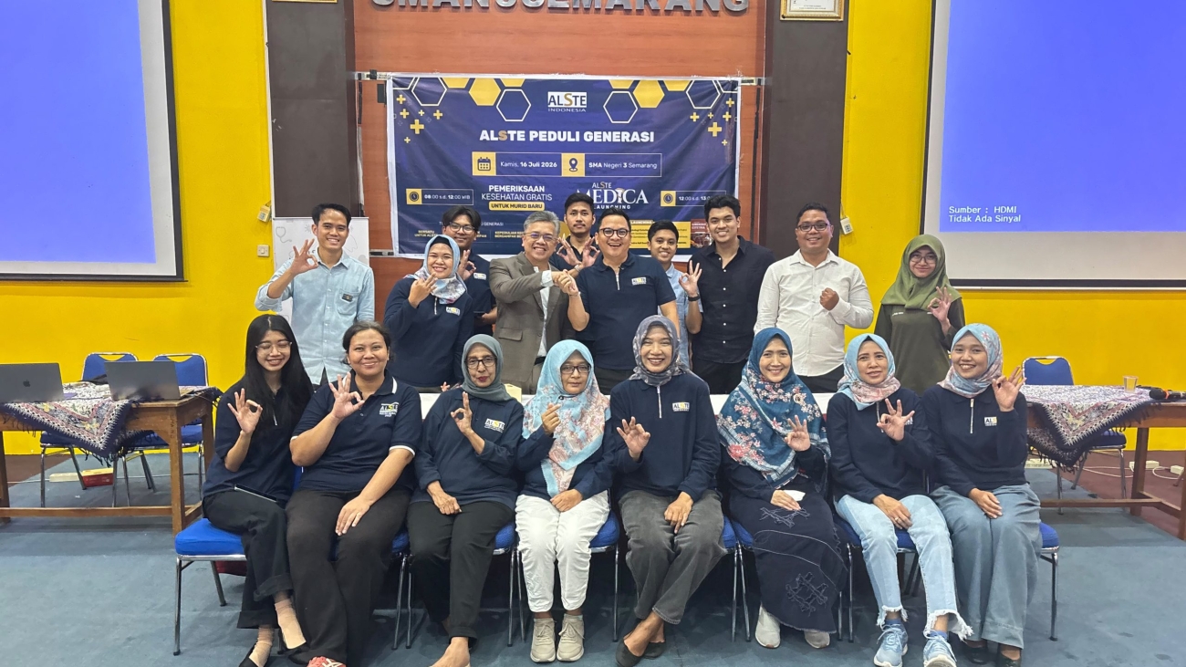 Headline ALSTE Indonesia Gelar Pemeriksaan Kesehatan Gratis bagi 893 Warga SMA Negeri 3 Semarang dan Luncurkan ALSTE Medica